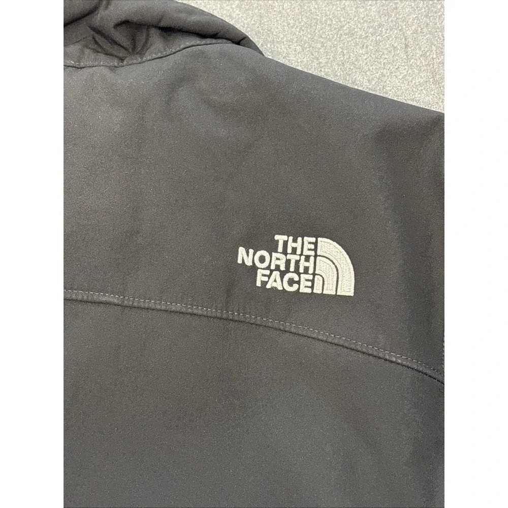 The North Face Mens Jacket Size Small Full Zip Softshell Fleece Lined Black